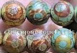 CAA3882 15 inches 8mm round tibetan agate beads wholesale