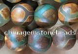 CAA3884 15 inches 8mm round tibetan agate beads wholesale