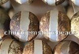 CAA3890 15 inches 10mm round tibetan agate beads wholesale