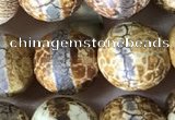 CAA3891 15 inches 10mm round tibetan agate beads wholesale