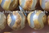 CAA3894 15 inches 10mm round tibetan agate beads wholesale