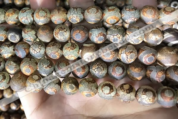 CAA3904 15 inches 10mm round tibetan agate beads wholesale