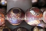 CAA3907 15 inches 10mm round tibetan agate beads wholesale