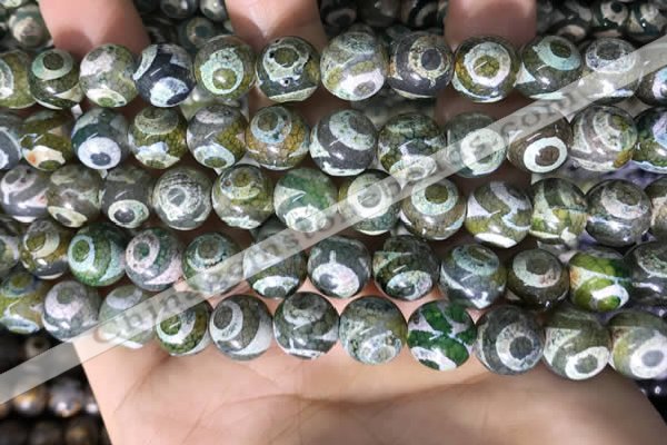 CAA3909 15 inches 10mm round tibetan agate beads wholesale