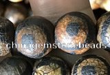 CAA3910 15 inches 10mm round tibetan agate beads wholesale