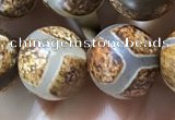 CAA3911 15 inches 10mm round tibetan agate beads wholesale
