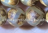 CAA3912 15 inches 10mm round tibetan agate beads wholesale