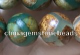 CAA3915 15 inches 10mm round tibetan agate beads wholesale