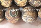 CAA3924 15 inches 12mm round tibetan agate beads wholesale