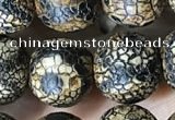 CAA3928 15 inches 12mm round tibetan agate beads wholesale