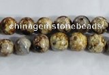 CAA393 15.5 inches 8mm round fire crackle agate beads wholesale