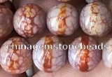 CAA3932 15 inches 8mm round tibetan agate beads wholesale