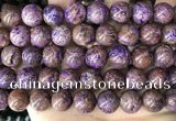 CAA4006 15.5 inches 16mm round purple crazy lace agate beads