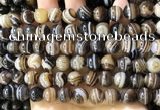 CAA4020 15.5 inches 10mm round line agate beads wholesale