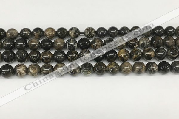 CAA4035 15.5 inches 8mm round chrysanthemum agate beads