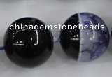 CAA404 15.5 inches 24mm round agate druzy geode gemstone beads