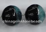 CAA406 15.5 inches 24mm round agate druzy geode gemstone beads