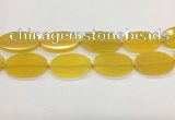 CAA4064 15.5 inches 30*50mm oval yellow agate gemstone beads