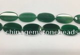 CAA4068 15.5 inches 30*50mm oval green agate gemstone beads