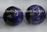 CAA408 15.5 inches 24mm round agate druzy geode gemstone beads