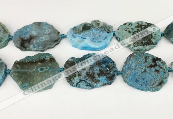 CAA4088 15.5 inches 33*40mm - 38*45mm freeform ocean agate beads