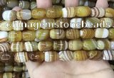 CAA4152 15.5 inches 10*14mm drum line agate beads wholesale