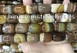 CAA4155 15.5 inches 15*20mm drum line agate beads wholesale