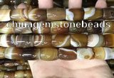 CAA4187 15.5 inches 13*18mm drum line agate gemstone beads