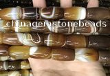 CAA4189 15.5 inches 15*25mm drum line agate gemstone beads