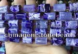 CAA4241 15.5 inches 10*14mm - 11*15mm tube dragon veins agate beads