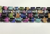 CAA4336 15.5 inches 14mm tube agate druzy geode beads wholesale
