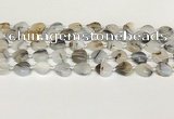 CAA4386 15.5 inches 12mm heart Montana agate beads