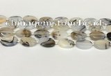 CAA4388 15.5 inches 15*20mm oval Montana agate beads