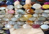 CAA4467 15.5 inches 13*20mm oval dragon veins agate beads