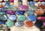 CAA4482 15.5 inches 18*25mm octagonal dragon veins agate beads