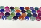 CAA4491 15.5 inches 18mm flat round dragon veins agate beads