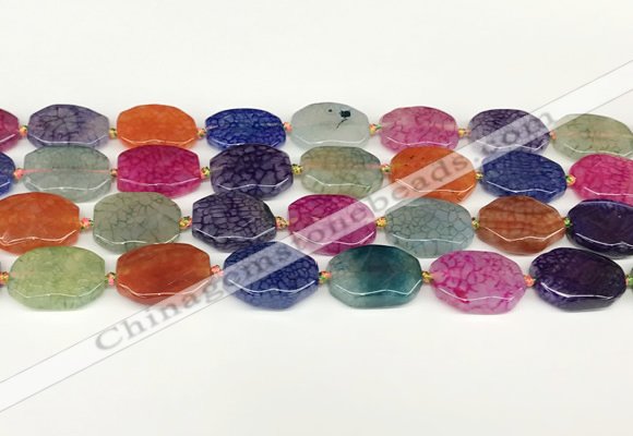 CAA4495 15.5 inches 15*20mm octagonal dragon veins agate beads