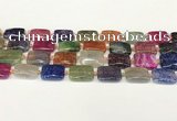 CAA4496 15.5 inches 15*20mm rectangle dragon veins agate beads