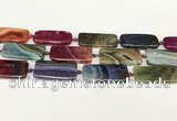 CAA4507 15.5 inches 20*40mm rectangle dragon veins agate beads