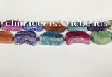 CAA4541 15.5 inches 22*32mm - 25*35mm freefrom agate druzy geode beads