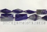 CAA4545 15.5 inches 20*28mm - 21*42mm pyramid agate druzy geode beads