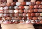 CAA4568 15.5 inches 8*12mm - 9*14mm rice south red agate beads