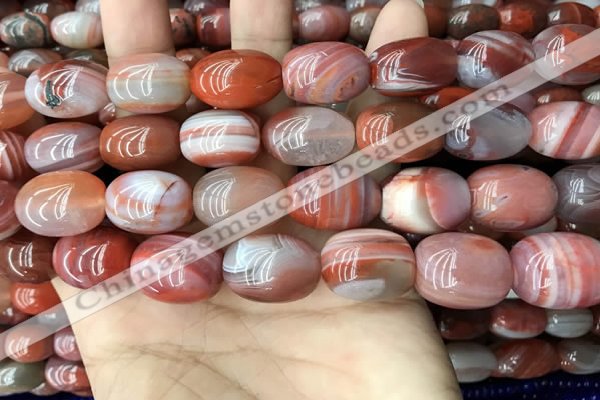 CAA4571 15.5 inches 13*16mm - 15*20mm rice south red agate beads