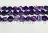 CAA4605 15.5 inches 16mm flat round banded agate beads wholesale