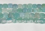 CAA4753 15.5 inches 16*16mm square banded agate beads wholesale