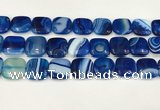 CAA4762 15.5 inches 18*18mm square banded agate beads wholesale