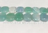 CAA4777 15.5 inches 25*25mm square banded agate beads wholesale