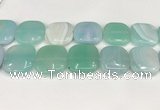 CAA4785 15.5 inches 30*30mm square banded agate beads wholesale