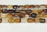 CAA4797 15.5 inches 12*16mm rectangle banded agate beads wholesale