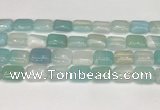 CAA4801 15.5 inches 12*16mm rectangle banded agate beads wholesale